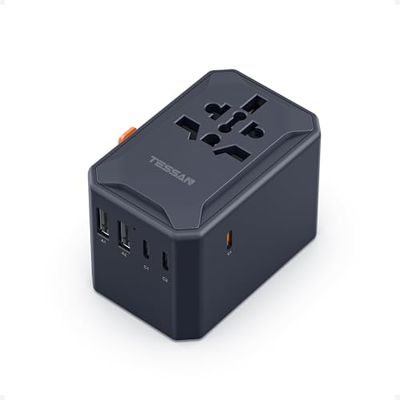 Universal Travel Adapter GaN 65W · Black